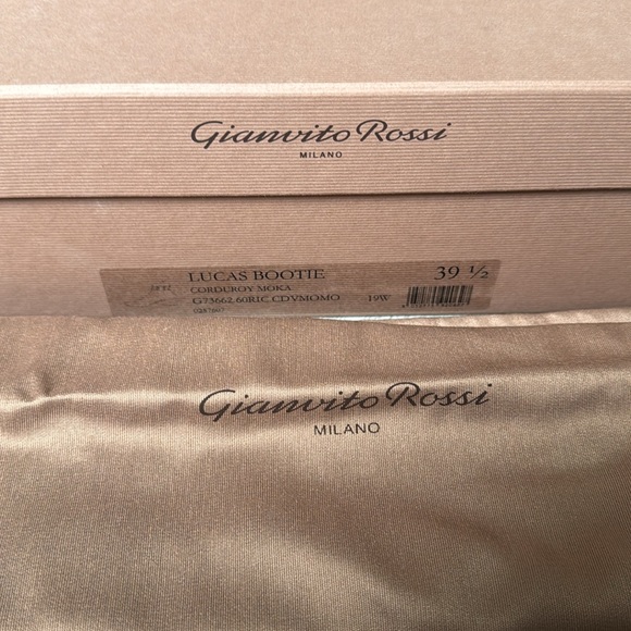 Gianvito Rossi brown corduroy booties - Picture 5 of 9